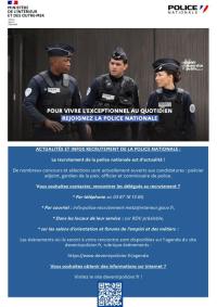 recrutement police